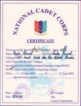 NCC-Rifle-Pooja